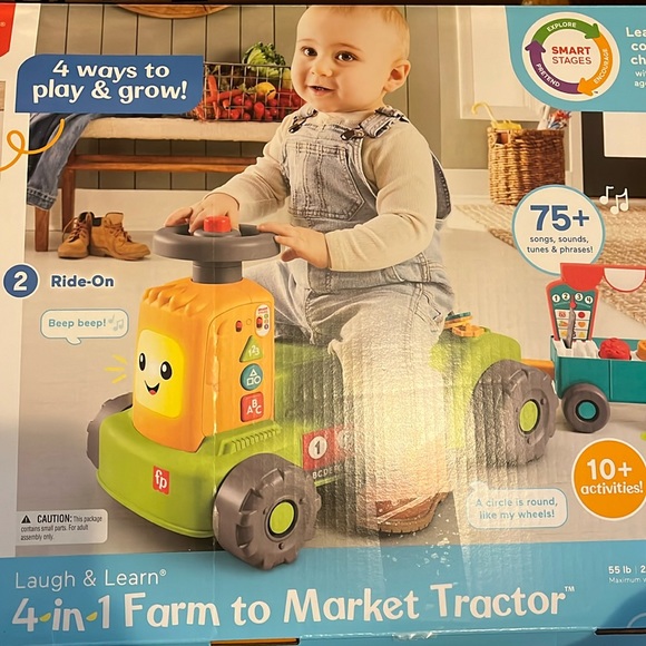 Fisher-Price Other - Fisher-Price Laugh & Learn, 4-1 Farm to Market Tractor